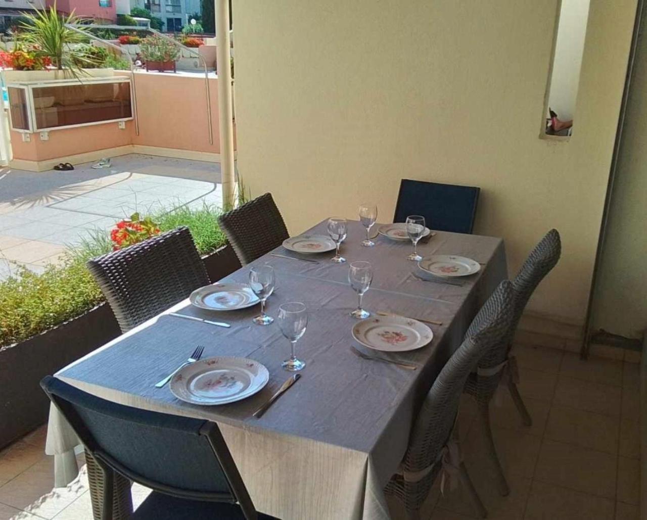 Grand T3 Piscine, Garage Centre Port Apartment Agde Luaran gambar